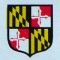 close-up of Maryland license plate