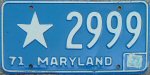 Maryland license plate