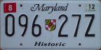 2012 Maryland historic vehicle