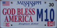 God-themed license plate