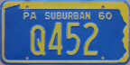 Pennsylvania personal vehicle license plate