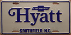 Hyatt Chevrolet booster plate