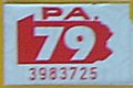 1979 sticker