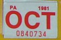 1981 sticker