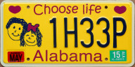 Choose Life license plate