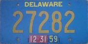 Delaware 1958-1959 blue