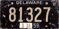 Delaware 1958-1959 black 6x12