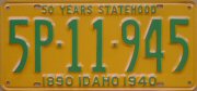 Idaho 50 Years Statehood