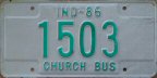 1986 Indiana church bus