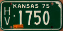 1977 U.S. motorcycle license plate