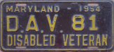 1954 Disabled American Veterans