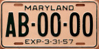 1957 Maryland passenger sample