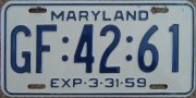 Maryland 1958-1959