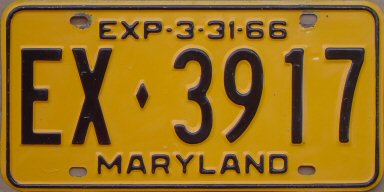Rick Kretschmer S License Plate Archives Maryland Yom Info