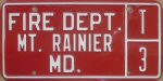 circa 1970-1986 Mt. Rainier Fire Dept.