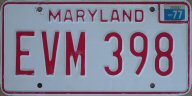 Maryland standard plate