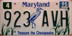 1995 Maryland Chesapeake specialty plate