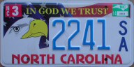 2014 North Carolina In God We Trust specialty