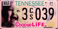 Tennessee Choose Life specialty plate