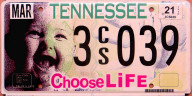 Choose Life license plate