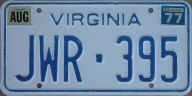 Virginia standard plate