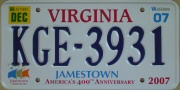 Virginia 400th Anniversary, Jamestown