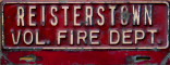 circa 1940s-50s Reisterstown VFD member strip